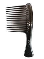 🔥 diane rake/rage comb bone/black - 1 count | hair detangler brush for all hair types | gentle knot removal for thick, thin, straight & wavy hair | adults, kids, boys, girls, men, women | assorted colors logo