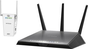 img 4 attached to 🔌 NETGEAR Nighthawk DST AC1900 (R7300) Wireless-AC Gigabit Router & DST Adapter - Black: Enhance Your Wireless Network!