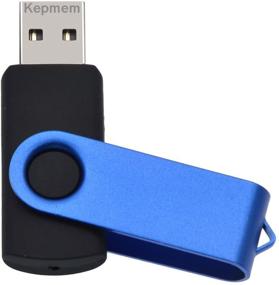 img 1 attached to 🔑 Kepmem USB Flash Drive Bulk 2GB Pack of 5 - Metal Thumb Drives Multipack - Portable Memory Stick - Blue Swivel Jump Drive - Ideal for Company, Business, Party Data Storage