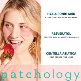 img 1 attached to 🍷 Patchology Serve Chilled Rosé Eye Gels: Hyaluronic Acid Hydrating Patches for Dark Circles, Puffy Eyes, Fine Lines, Eye Bags & Puffiness (5 Pairs)