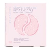 🍷 patchology serve chilled rosé eye gels: hyaluronic acid hydrating patches for dark circles, puffy eyes, fine lines, eye bags & puffiness (5 pairs) logo