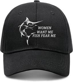 img 4 attached to Funny Fishing Saying Baseball Cap Sports & Fitness