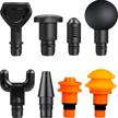 heads，8pcs plug n play replaceable massager attachments logo