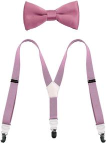 img 3 attached to 🎀 CEAJOO Wedding Suspender and Bow Tie Set for Boys and Men