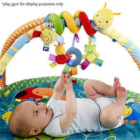 img 3 attached to 🔔 LIANGLIDE Infant Stroller Toy: Fun and Safe Cartoon Insect Rattle Bell Wrap for Baby Boys and Girls
