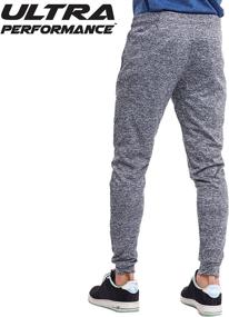 img 1 attached to Set of 3 Athletic Tech Men's Joggers with Zippered Pockets - Enhanced Performance Track Pants for Men