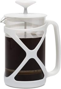 img 4 attached to 🍵 Premium Filtration French Press: Primula Tempo 24 oz, Heat Resistant Borosilicate Glass, No Grounds, White