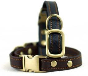 img 2 attached to Discover Chede Luxury Real Leather Dog Collar: Handmade for 🐶 Medium Dog Breeds with Stylish Softness, Unmatched Strength, and Ultimate Comfort