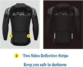 img 1 attached to Full Sleeve Men's Cycling Jersey Suit with 3D Padded Breathable Pant Sportswear Set