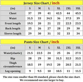 img 3 attached to Full Sleeve Men's Cycling Jersey Suit with 3D Padded Breathable Pant Sportswear Set