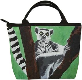 img 4 attached to Animal Small Vegan 👜 Handbag - Featuring Original Paintings