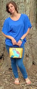 img 3 attached to Animal Small Vegan 👜 Handbag - Featuring Original Paintings