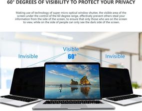 img 2 attached to Enhance Laptop Privacy with a 12.5 Inch Hanging Widescreen Privacy Screen (16:9 Aspect Ratio)