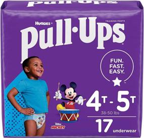 img 4 attached to Boys' Potty Training Pants Pull-Ups Underwear Size 6, 4T-5T, 17 Count