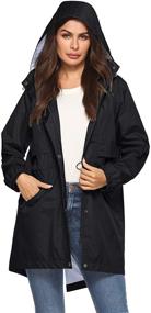 img 4 attached to Adjustable Waterproof Jacket Coats Women Outdoor Recreation in Outdoor Clothing