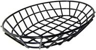 🧺 g.e.t. enterprises oval basket 4-30144, 9.75 x 6.25 inches, clipper mill 2.25 inches, iron powder coated логотип