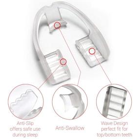 img 2 attached to 😁 Premium Dental Guard for TMJ & Bruxism - Ready-to-Use, No Boiling or Molding Needed - Slim, Sleek, & Comfortable Upper and Lower Jaw Protector - Relieves Pain & Corrects Teeth Grinding