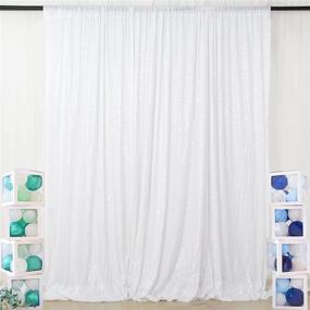 img 3 attached to 📸 ShiDianYi 8 X 8, White Sequin Backdrops for Sparkling Photography: Perfect for Parties, Weddings, and Photo Booths!