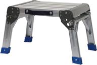 maxworks 80773 lightweight foldable aluminum platform & step stool with 350 lbs. weight capacity logo