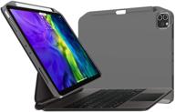 switcheasy coverbuddy 2020 case for ipad pro 12.9 inch, compatible with magic keyboard and smart folio, with pencil holder and apple pencil charging support - grey (keyboard not included) logo