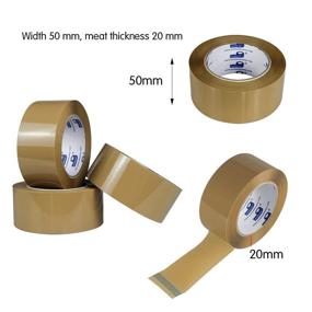 img 3 attached to 📦 Efficient Brown Silent Packing Tape for Industrial Use