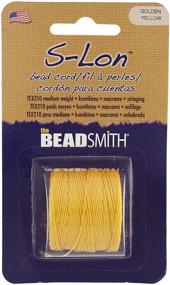 img 3 attached to 🧵 The Beadsmith S-Lon #18 Golden Yellow Cord – 77 Yard Card – Perfect for Stringing, Beading, Crochet, and Micro-Macrame Jewelry – Kumihimo Compatible