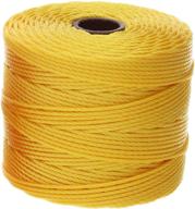 🧵 the beadsmith s-lon #18 golden yellow cord – 77 yard card – perfect for stringing, beading, crochet, and micro-macrame jewelry – kumihimo compatible logo