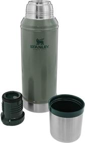 img 1 attached to 🧊 Stanley Classic Vacuum Insulated Wide Mouth Bottle - BPA-Free Stainless Steel Thermos for Cold & Hot Beverages: 1 QT & 20 oz Options