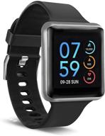 📱 itouch air se smartwatch fitness tracker: heart rate, step counter, sleep monitor, text messages - ip67 water resistant for women and men with 30-day battery - touch screen compatible with android & ios (45mm) logo