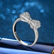 classic sterling zirconia bow knot engagement logo