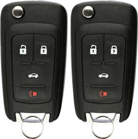 img 4 attached to Бесключевое устройство управления сигнализацией автомобиля KeylessOption Keyless Entry Remote Control Car Flip Key Fob Replacement (пара из 2) - OHT01060512 Uncut.