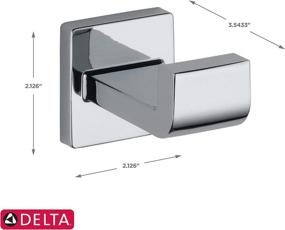 img 2 attached to Delta 77535 Ara 🪝 Robe Hook - Chrome Finish