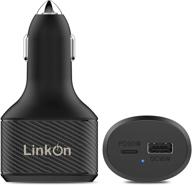 🔌 linkon 112w usb c car charger with 90w power delivery 3.0 pps and 18w quick charge 3.0 ports - compatible with macbook 2018 2019, dell xps, google chromebook, acer, asus, xiaomi, huawei, fcp scp, apple iphone, ipad logo