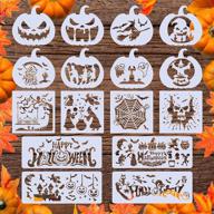 🎃 halloween stencils set: 16 reusable painting stencils for home decor & handmade projects logo