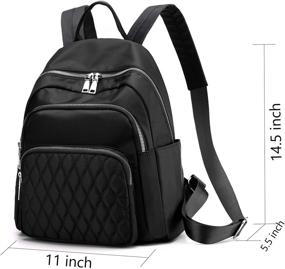 img 3 attached to 🎒 BMVMB Nylon Women Backpacks: Practical Lightweight Shoulder Bag for School Travel and Casual Use