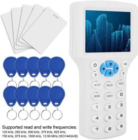 img 2 attached to Multi Frequency RFID ID Card Reader with Writer and Copier – Supports EM4100/EM4200 – Includes 5 ID Cards, UID Secret Key, and Key Chain ID