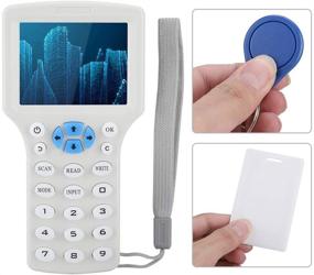 img 3 attached to Multi Frequency RFID ID Card Reader with Writer and Copier – Supports EM4100/EM4200 – Includes 5 ID Cards, UID Secret Key, and Key Chain ID