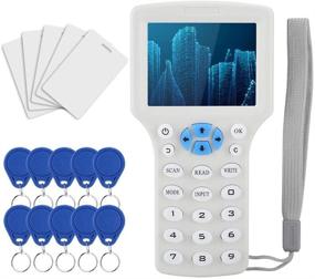 img 4 attached to Multi Frequency RFID ID Card Reader with Writer and Copier – Supports EM4100/EM4200 – Includes 5 ID Cards, UID Secret Key, and Key Chain ID