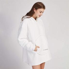 img 2 attached to Oversized Animal Wearable Hoodie Blanket for Men and Women