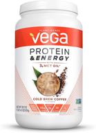 vega protein & energy: plant based coffee protein powder, cold brew coffee - 30.9 oz logo