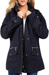 img 4 attached to Soulomelody Military Hoodies Drawstring Pockets Women's Clothing and Coats, Jackets & Vests