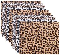 🔥 cheetah print heat transfer vinyl bundle, iron-on vinyl 12"x10" htv vinyl easy to weed and apply for diy t-shirts, assorted color pack of 10 sheets logo