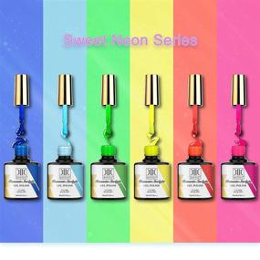 img 2 attached to 💅 RSTYLE Gel Nail Polish Kit: Complete Set with 54W Nail Lamp, 6 Popular Colors, French Manicure Tools – Perfect for Home Nail Salon (Sweet Neon)