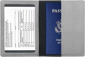 img 3 attached to Обложка для паспорта с прививками, кожаная, бордовая