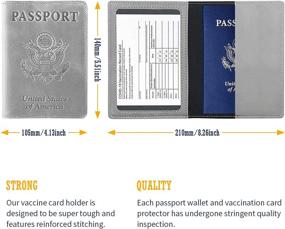 img 1 attached to Обложка для паспорта с прививками, кожаная, бордовая