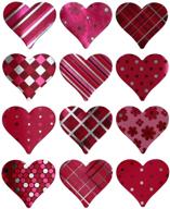 💖 assorted metallic heart stickers - 120 pack with stars, dots, and butterflies in royal green, red, and pink logo