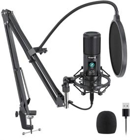 img 4 attached to 🎙️ MAONO AU-PM421 USB Microphone: One-Touch Mute, Gain Knob, and Professional Condenser for Podcasting, Recording, Gaming, Live Streaming, YouTube, Skype, Zoom