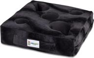 🥤 cup cozy deluxe pillow (black): the ultimate tv as seen cup holder for spill prevention! keep your drinks handy anywhere - couch, floor, bed, man cave, car, rv, park, beach and more! logo