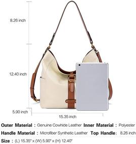 img 2 attached to 👜 CLUCI Дизайнерские сумки: Натуральные сумки через плечо, кошельки и хобо для женщин