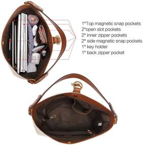 img 1 attached to 👜 CLUCI Дизайнерские сумки: Натуральные сумки через плечо, кошельки и хобо для женщин